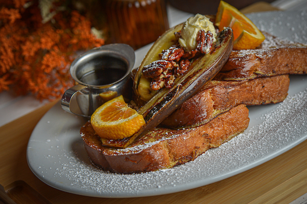 Brunch Places Near Me: 7 Reasons To Discover Hash House A Go Go in Winter Garden 1 Banana and pecan French toast with syrup and whipped butter at Hash House A Go Go Winter Garden